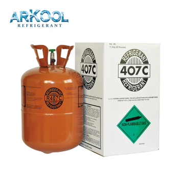 Refrigerant gas R407C  in hydrocarbon&derivatives 11.3kg disposable cylinder in hydrocarbon